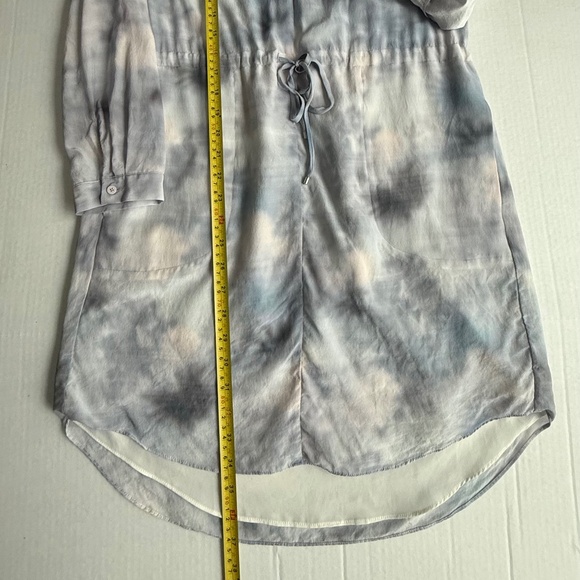 Rebecca Taylor Blue Tie Dye Mini Dress - Picture 11 of 11